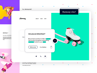 Digital Agency ~ Presentation Website (Harmony) advertising collaboration concept digital agency hero website imagery landing page old project photoshop presentation publishing re design social icons switch slider user interface website