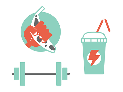 New Ground Mural - Dismissed fitness illustration mural vector workout