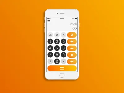 Daily UI Challenge #4 [Calculator] adobe app calculator design flat icon illustration minimal ui ux vector web webdesign website xd
