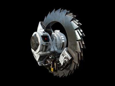 Robot CYCLONE 3d 3d model design game model modelling texture