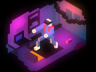 Wades van hexels pixelart readyplayerone