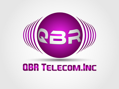 Qbr Logo for telecom company logo 3d logo design modern logo telecom