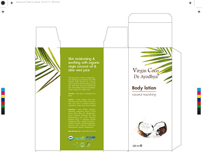 Artwork No.013 Virgin Coco Box Co design illustration logo typography vector