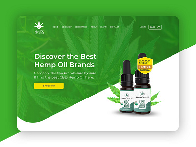 HealX Concept cannabis concept ecommence redesign