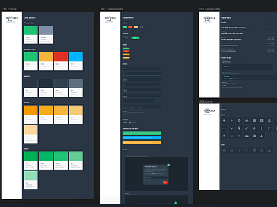 Design System dark data design systems enterprise icons