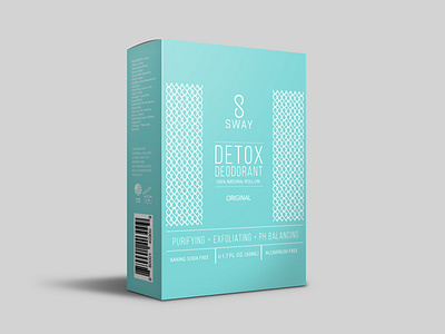 Detox Deodorant graphic design product packaging vector