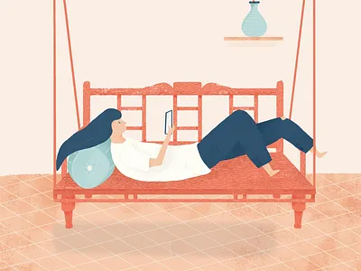 Swinging away the weekend illustration swing chill read