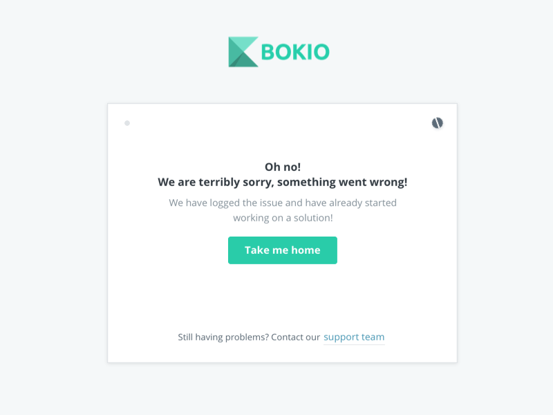 Error | Bokio - Free accounting software 404 404 error 404 error page 500 500 error animation bokio bug error error 404 error 500 error message error page error pages minimal oops