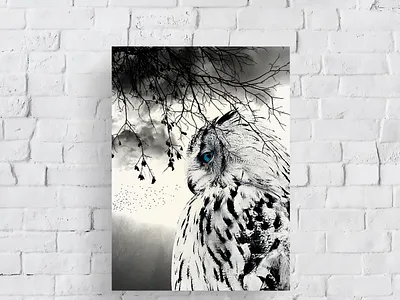 Chouette affiche compositing design illustration photomanipulation photomontage photoshop poster print psd