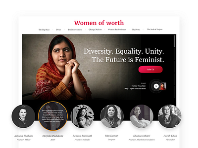 Blog UI Design Concept magazine ui ui pack ui ux women
