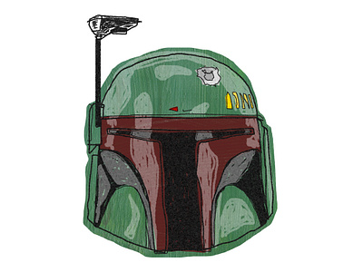 Personal Illustration - Boba Fett collage design digital illustration