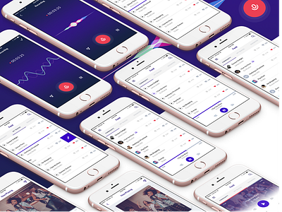 Audio Recording iOS App app app design aspiresagency blace brand designer charithdesign design graphic designer helloblace interaction design ios app logo theaspires theaspries theblace ui ux design ui design ui ux ux ux design