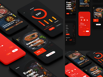 BBQ Food iOS App Design app app design aspiresagency blace brand designer charithdesign design helloblace interaction design ios app theaspires theaspries theblace ui ui ux design ui design ui ux ux ux design webdesign