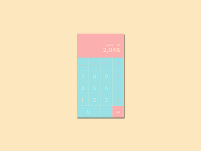 Daily UI - Calculator app calculator daily 100 challenge ui 100day ui ux