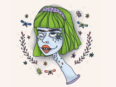 Freaky Faces | 1 book illustration bugs caricature character character design colourful digital doodle eye girl illustration photoshop picture book