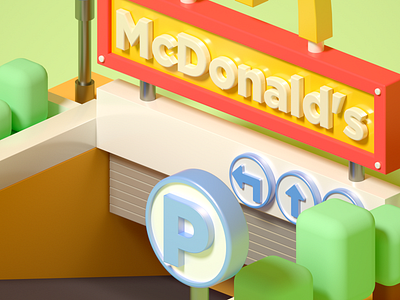 Mcdonald'S 3 c4d dribbble ui 品牌 插图