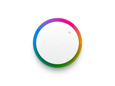 Hue toggle wheel gradient hue knob skeuomorphic toggle toggle button ui
