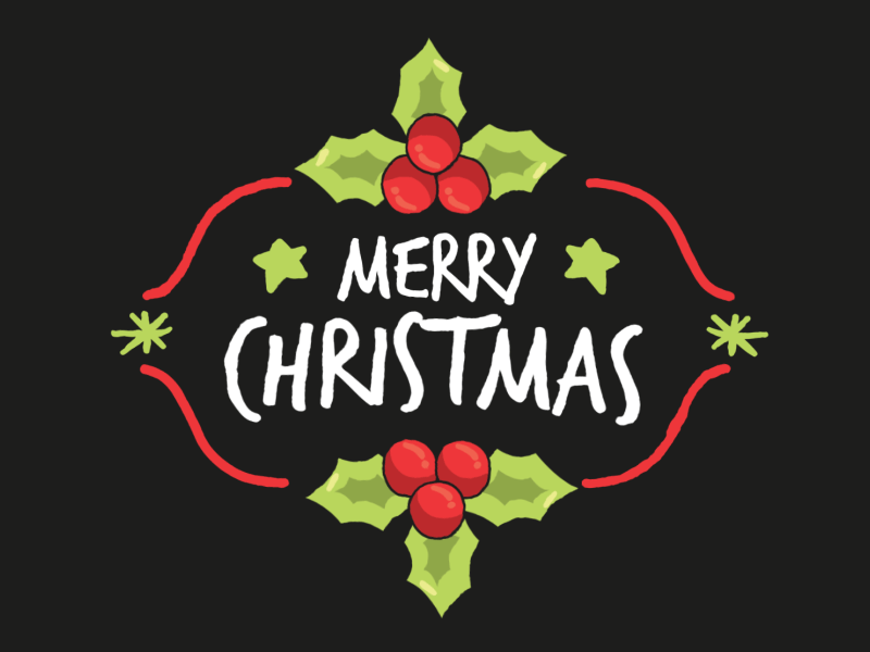 Merry Christmas characters christmas christmas titles design flat greetings holidays icon illustration lower lower third new new year santa shape snow third title toys year