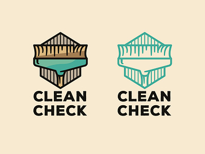 Clean Check design icon illustration logo type typography ui web