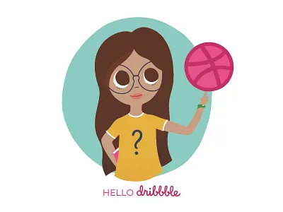 Hello Dribbble! charachter design design illustration vector