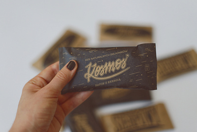 Kosmos bar logotype bar kosmos logo logotype paper raw vegan vintage zmiany zmiany