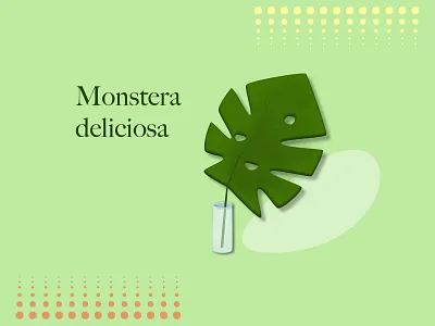 Monstera digital illustration leaf monstera philodendron plant vector vector artwork vector graphic vector graphics
