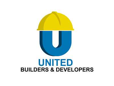 UNITED BUILDERS AND DEVELOPERS LOGO adobe adobeillustrator advertising artist behance branding construction construction logo constructionhat constructionworker design dribbble graphic design graphic artist hat helmet logo logoinspiration rehanghani ulogo