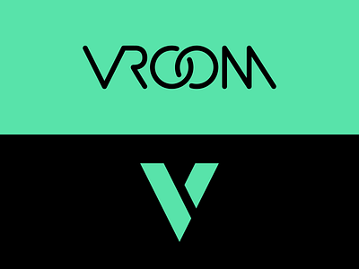 Autonomous Car Logo Concept - Daily Logo Challenge (Day 5) autonomous car car logo concept dailylogochallange icon intersect logo mint green self driving symbol v vroom