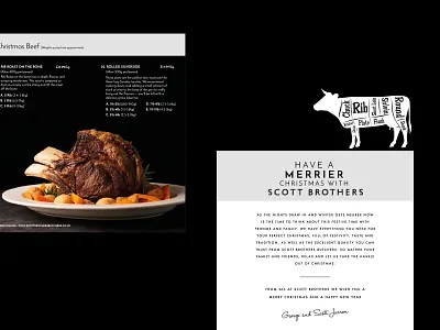 Scott Brothers Christmas Brochure colour design freelance graphic design print design scotland typography