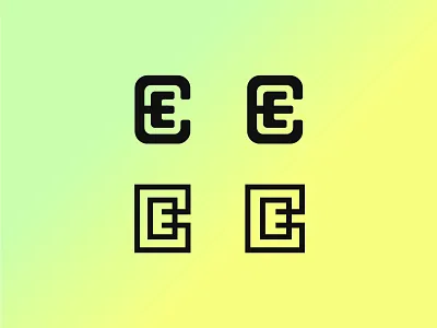 EE Concepts brand branding ce design e ec ee geometric icon identity logo logomark logotype mark modern monogram negative space round simple symbol
