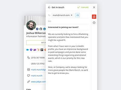 Jobjet Recruiter Pro Chrome Extension chrome chrome extension design extension ui ux web