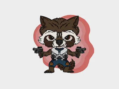 Rocket avengers fanart guardiansofthegalaxy illustration infinitywar marvel rocket