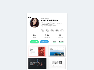 006 User Profile 100 daily ui adobe xd design minimal uidesign user profile ux ui