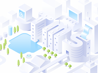 Building 3d illustration