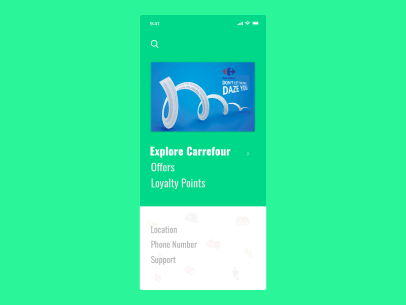 Explore Carrefour animation app design gif green grocery ios motion principleapp sketch ui ui animation ux