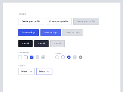 Form UI buttons checkbox dropdown form forms inputs radio ui ui kit