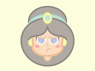 Disney Princess : Jasmine cartoon character cute disney art disney princess graphics illustration kawaii movie pastel vector