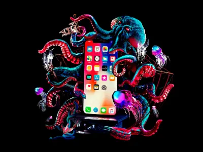 Cthulhu for Allo 3d corona cthulhu iphone monster murena octopus render sale sea