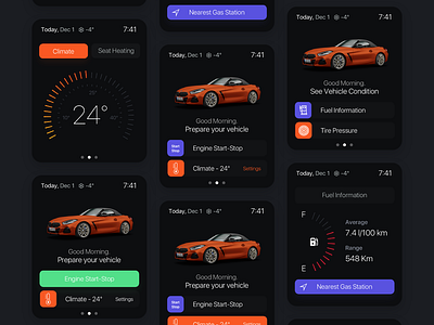 Car Connection App | Apple Watch adobexd app apple apple watch bmw car concept connection redesign sketch smart ui design ux design watch