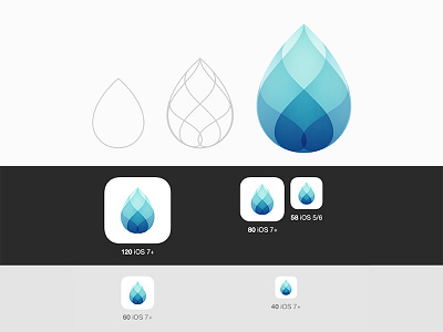 Drop Ios Icon blue brand brand design branding clean logo drop gradient logo graphic design icon app identity logo logo design logo designer logo vector mark modern logo simple logo symbol visual identity water