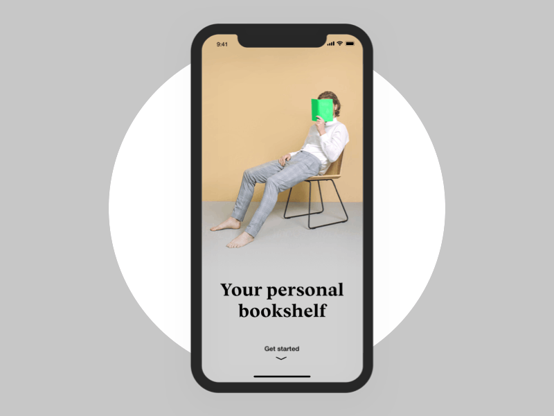 Bookshelf Onboarding books onboarding ui ux