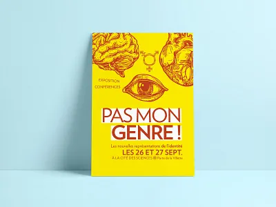 Pas mon genre ! design drawing illustration poster print typography