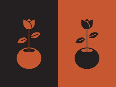 Flower flower icon illustration plant pot retro