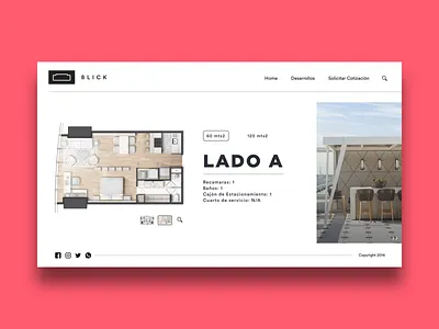 Blick website app concept contruction map render ui ui ux ux web web design