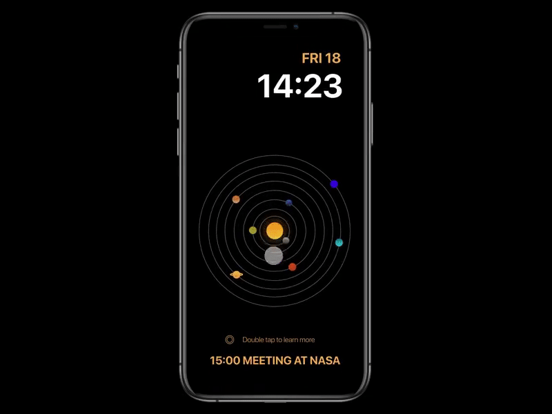 Solar System Concept for iOS animation app apple watch concept dark design flat ios prototype space uxdesign