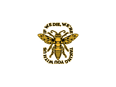 Bee badge bee bugs illustration logo nature vector yellow