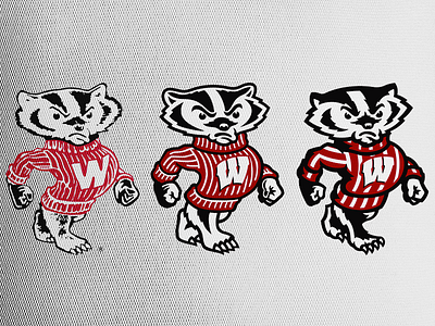 Bucky Evolution badger badgers wisconsin