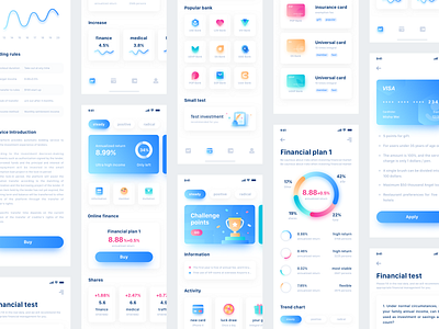 Finance App Design Project app bank banner blue card chart clean colorful dashboard data finance graphics icon interface llustration pay ui ux