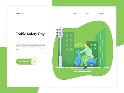 Traffic safety illustration illustration