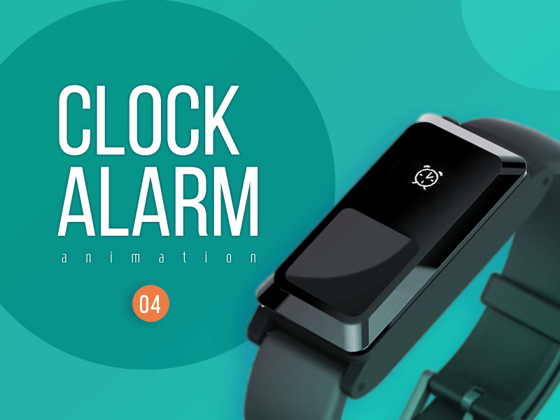 Alarm app clock design icon watch